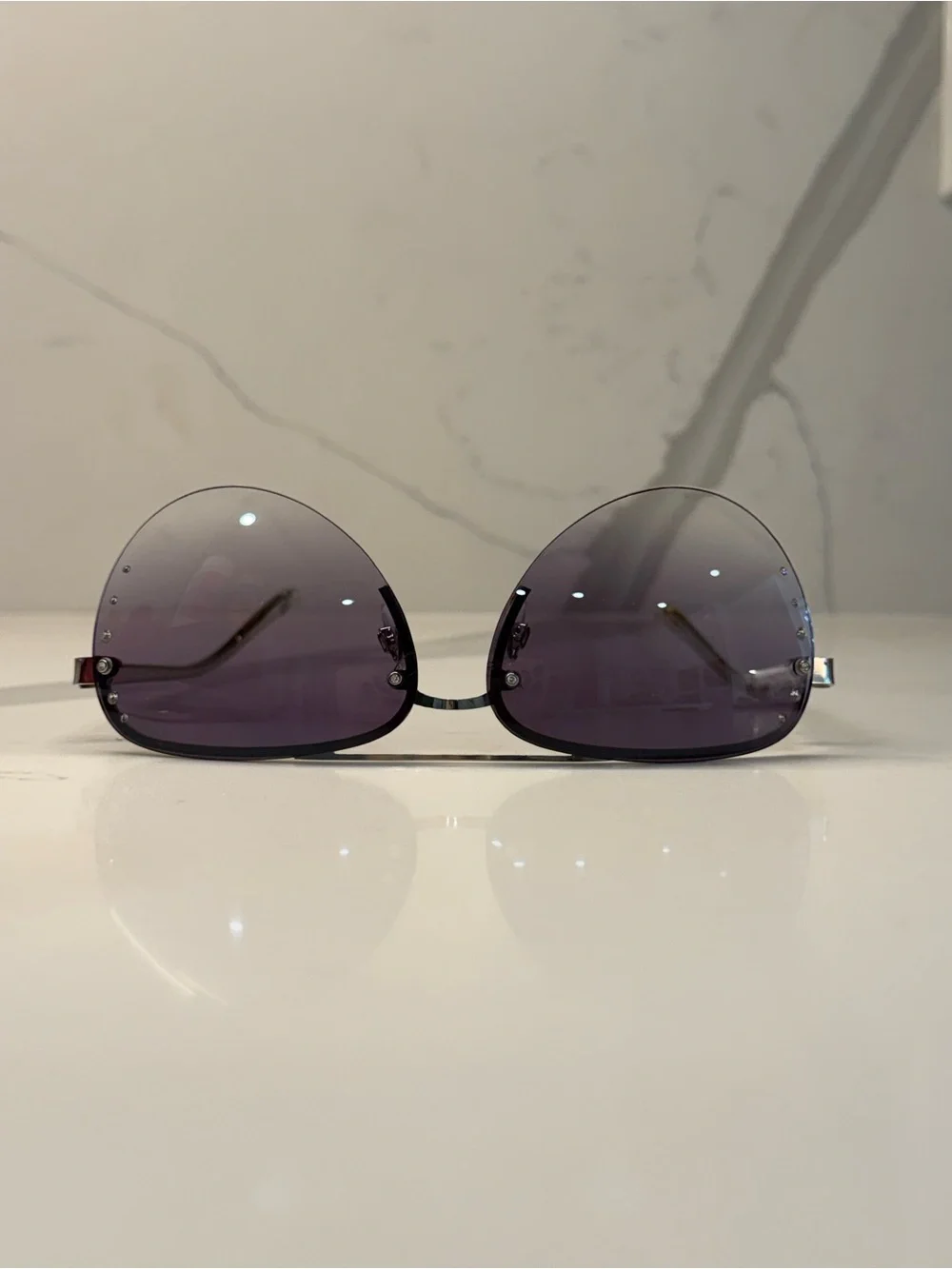 Foster Grant Women's Aviator Sunglasses with Gradient Grey Lenses